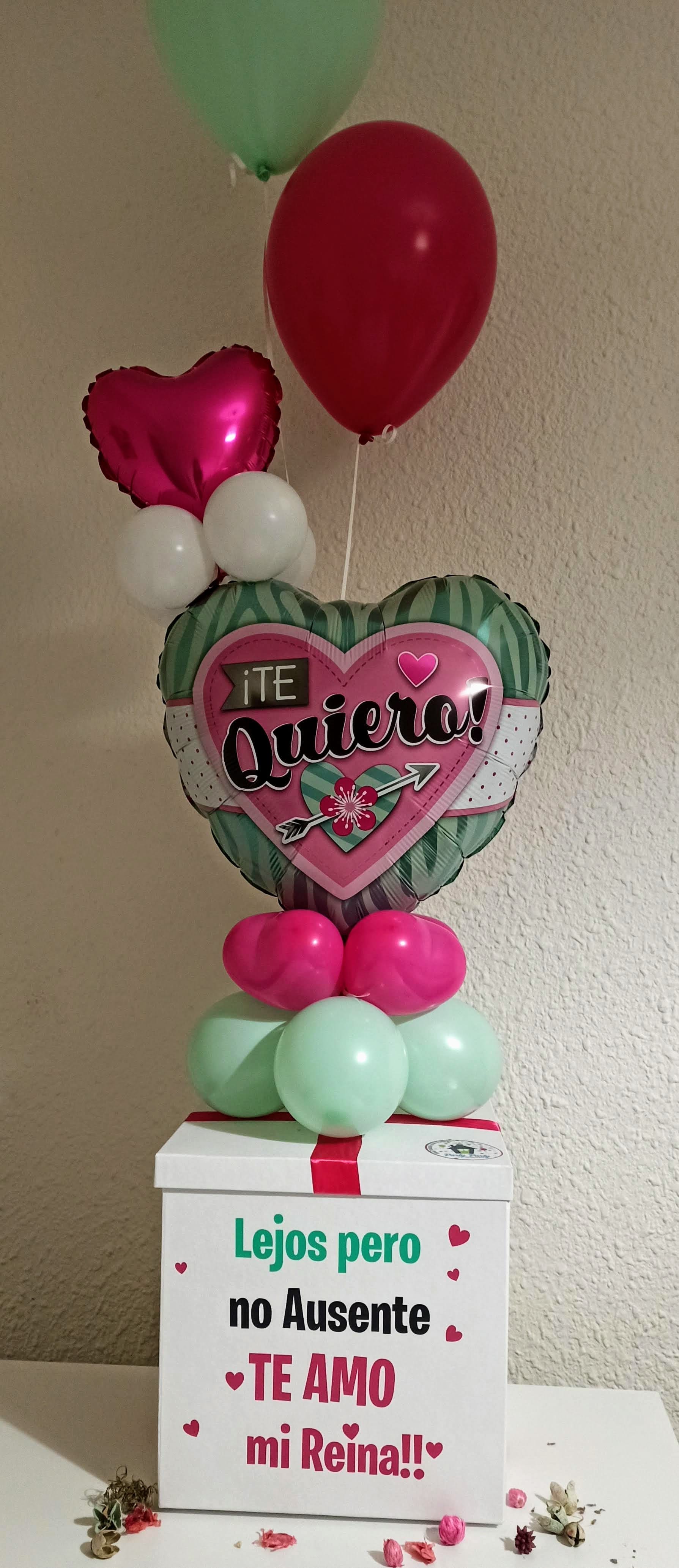 Cajas globos personalizadas aniversario amor