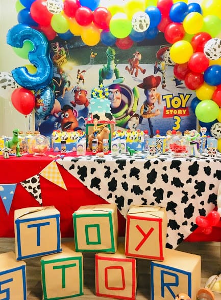 decoración personalizada cumpleaños Toy Story 3