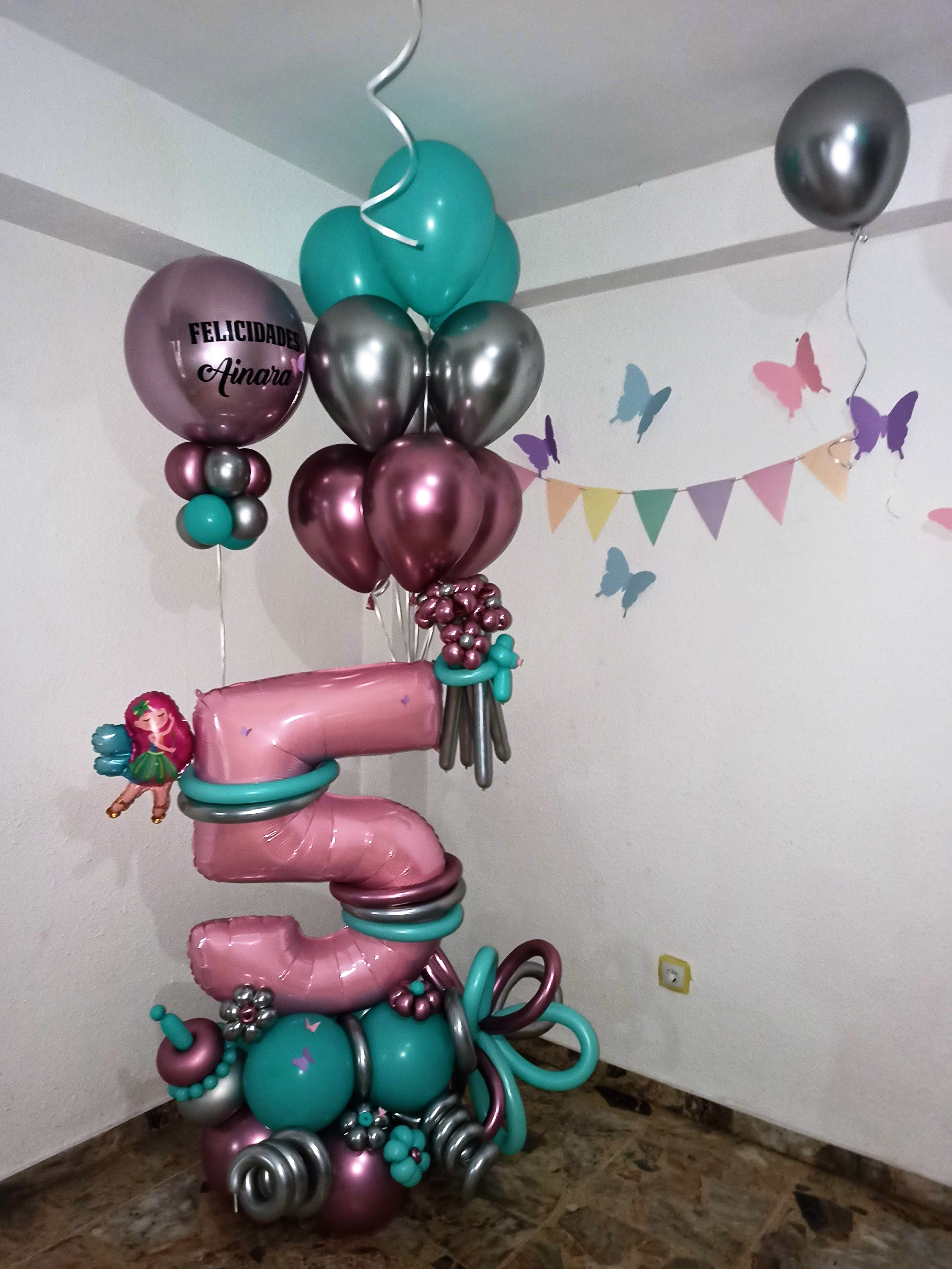 Arreglo de globos de Cumpeaños 5