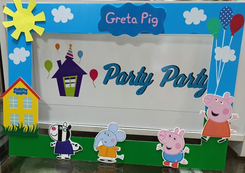 Marco personalizado cumpleaños pepa pig