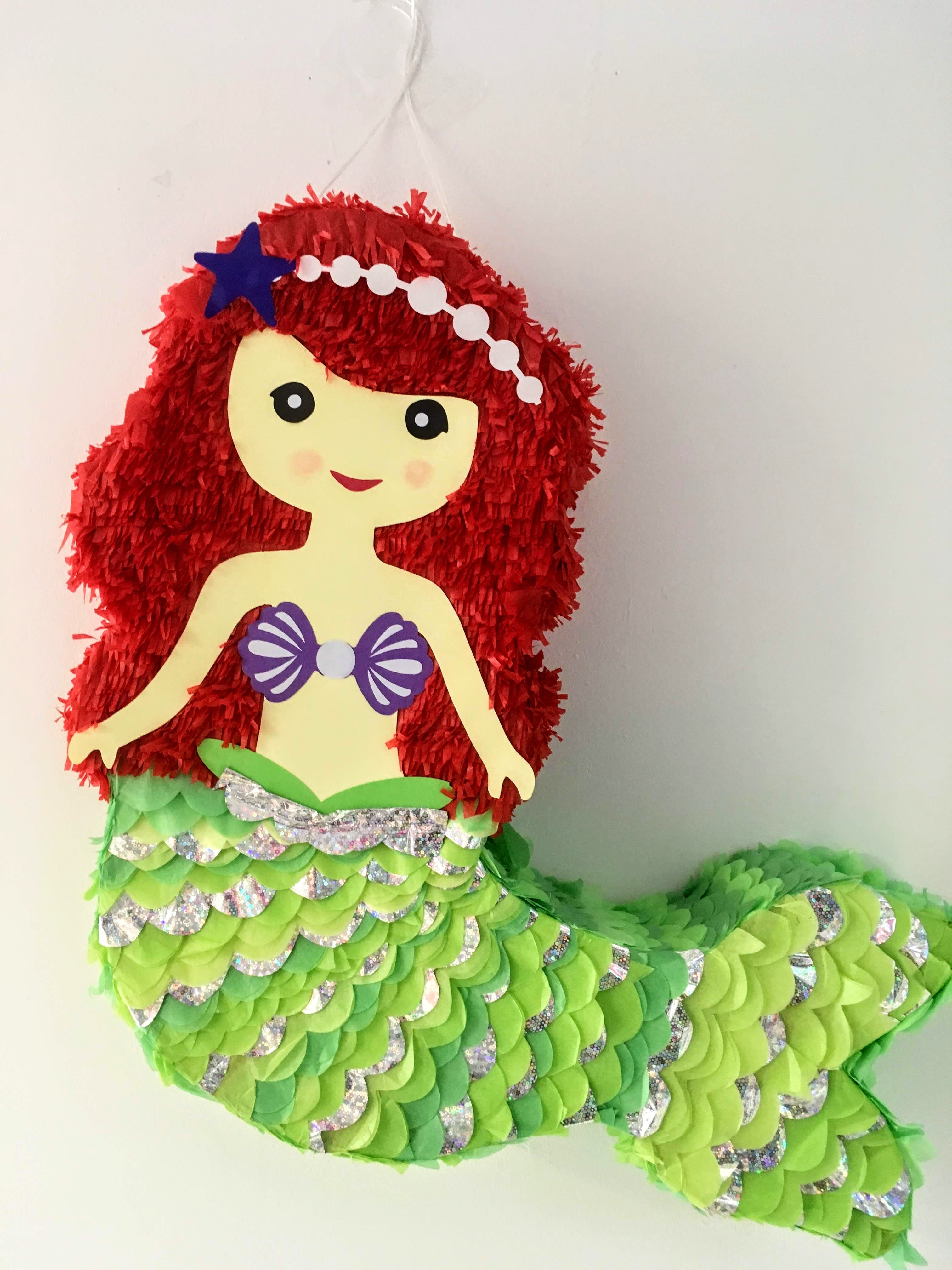 piñata personalizada sirena sirenita 