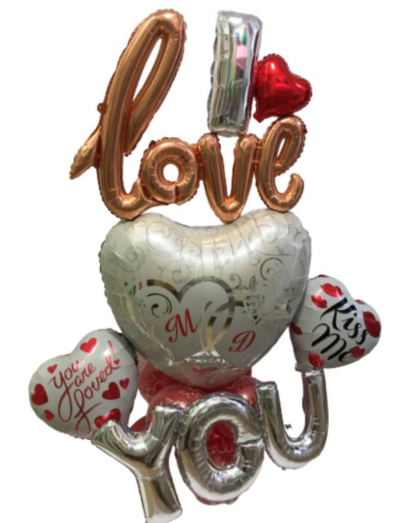Arreglo Bouquet Globos Día de los Enamorados1