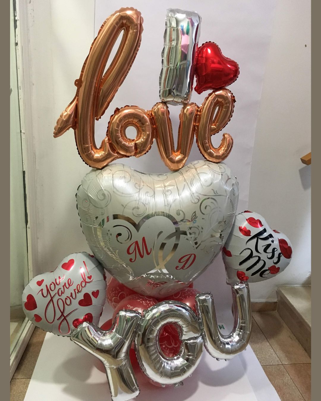 Arreglo Bouquet Globos Día de los Enamorados2