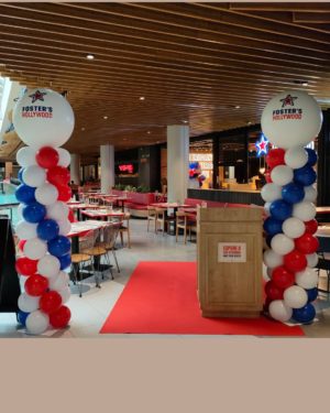 Columnas de Globos para empresas - Foster Hollywood