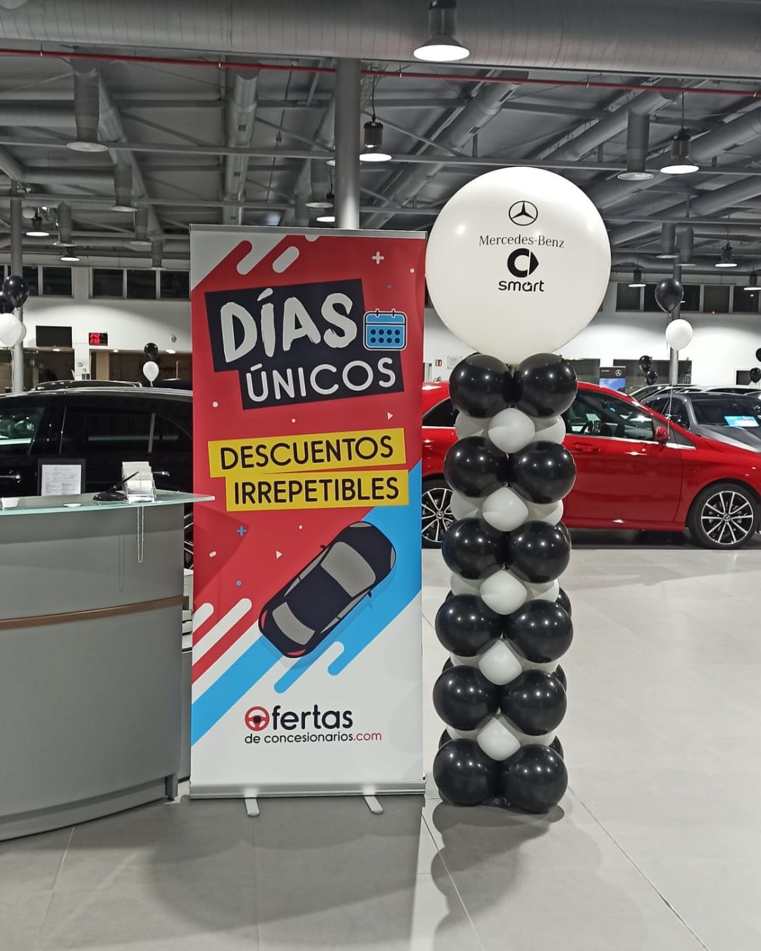 Columnas de Globos para Concesionarios Smart