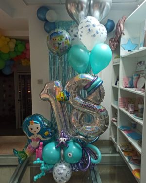 Areglo Bouquet globos Sirena 18