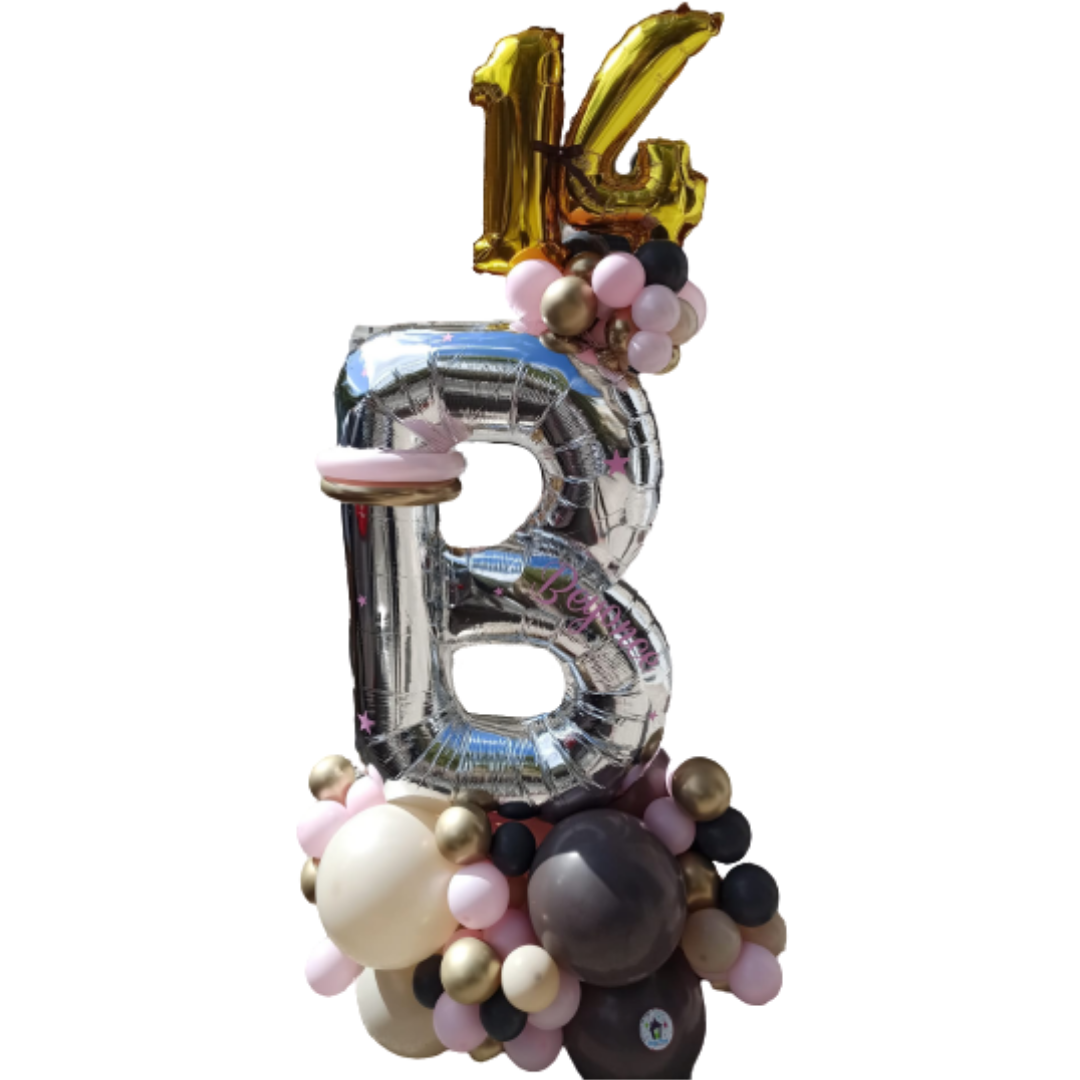 Arreglo Bouquet Globos de Cumpleaños Letra