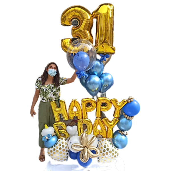 Arreglo Bouquet Globos de Cumpleaños – Gigante
